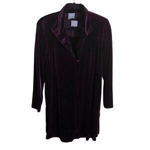 Rabbit Rabbit Rabbit Designs Velvet Long Blazer Short Sleeve Dress Set Size 8p